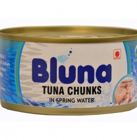 Bluna Tuna Chunks In Spring Water  Tin  180 grams